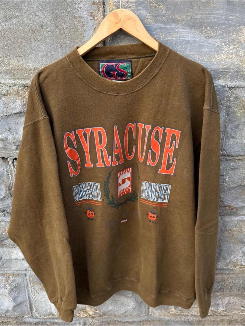 Vtg 90s Syracuse University Crewneck Sweatshirt Size Large Made in USA